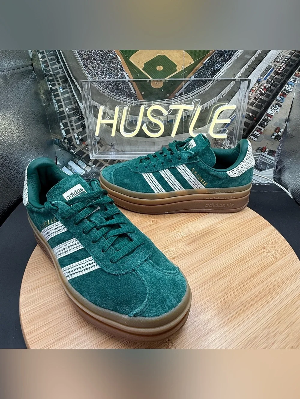 Adidas Gazelle Bold Collegiate Green (Women's) Sz 5.5
